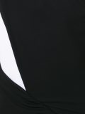 bicolour one shoulder gown 