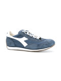 panelled lace-up trainers