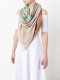 volcano print scarf