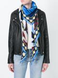 mountain scenery print scarf