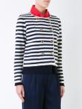 striped fitted jacket