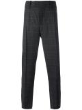checked tailored trousers