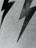 lightning bolt print hoodie