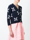 floral intarsia cardigan