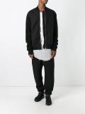zipped bomber jacket