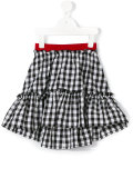 checked skirt 