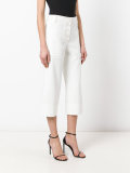 flared cropped trousers