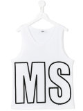 logo print vest 
