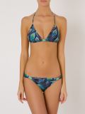 printed triangle bikini set
