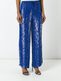 sequin wide-leg trousers