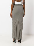 draped detail long skirt