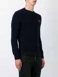 v neck fine knit jumper
