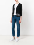 lace hem cardigan