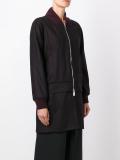 long layered bomber jacket