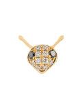 diamond ant face stud earring