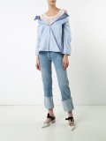 off-the-shoulder layered shirt