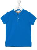 check trim polo shirt
