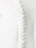 fringed V-neck top