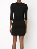 ribbed fitted sweater dress