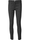 pinstripe skinny trousers