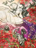 Magic World print scarf