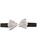 fish pattern rigid bow tie