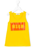 logo print tank top