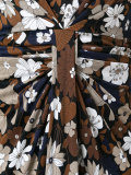 floral print gathered dress