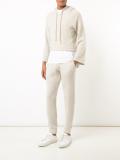 cropped drawstring hooded jumper