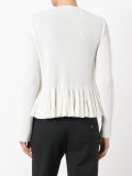 zipped peplum jumper 