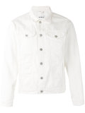 kiss print denim jacket