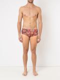 abstract print swim trunks