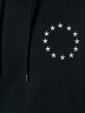 circular star print hoodie