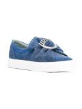 oversized bow slip-on sneakers
