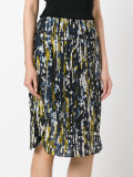 watercolour print skirt