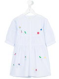 multicoloured embroidery dress