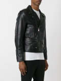 scale textured biker jacket