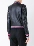 cropped leather jacket 