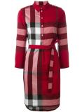 house check shirt dress