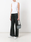 side stripe baggy trousers