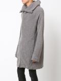asymmetric zip hooded jumper 