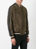 sleeve stripe stadium jacket