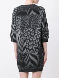 animal print short dress