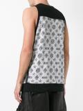monogram print tank