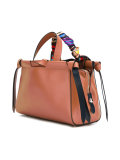 scarf handled tote bag