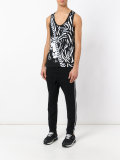 lion logo print tank top