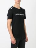 studded shoulders logo T-shirt