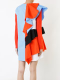 asymmetric ruffle dress 