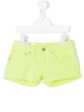 frayed hem denim shorts
