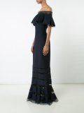 off-shoulders gown